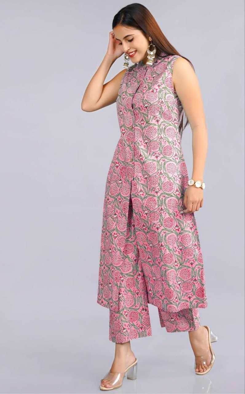 Cotton Casual Kurti With Bottom - MYLUXURY LANE ENTERPRISE